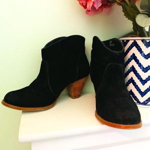 Black Suede Booties